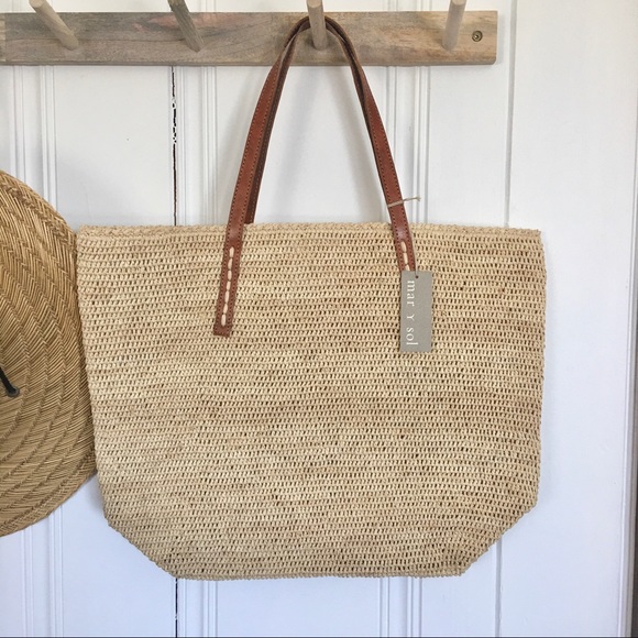NWT Mar Y Sol Portland Shoulder Bag Natural - Picture 5 of 8